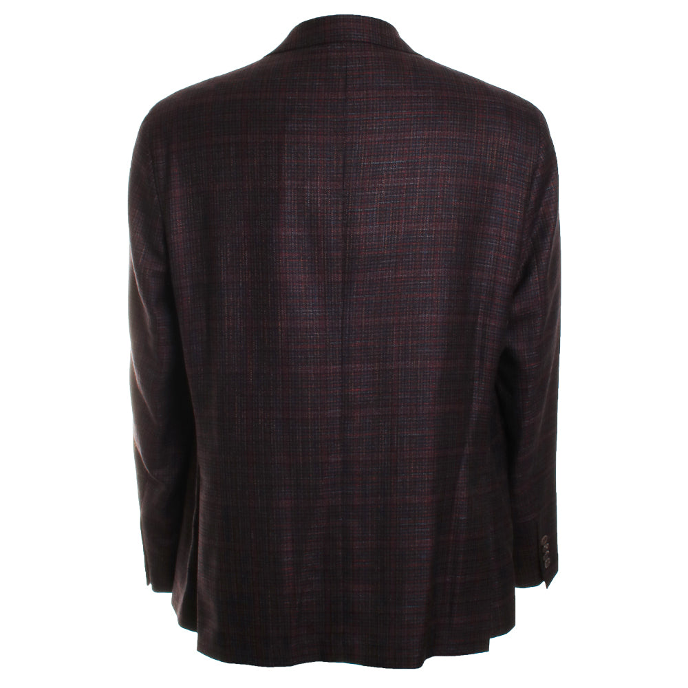 Jack Victor Brick Plaid Midland Sport Coat - N1221217