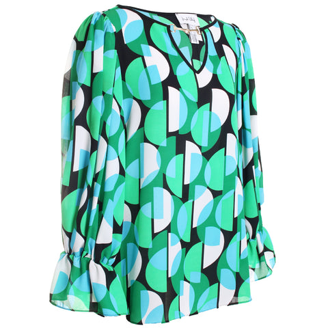 Abstract Printed Blouse