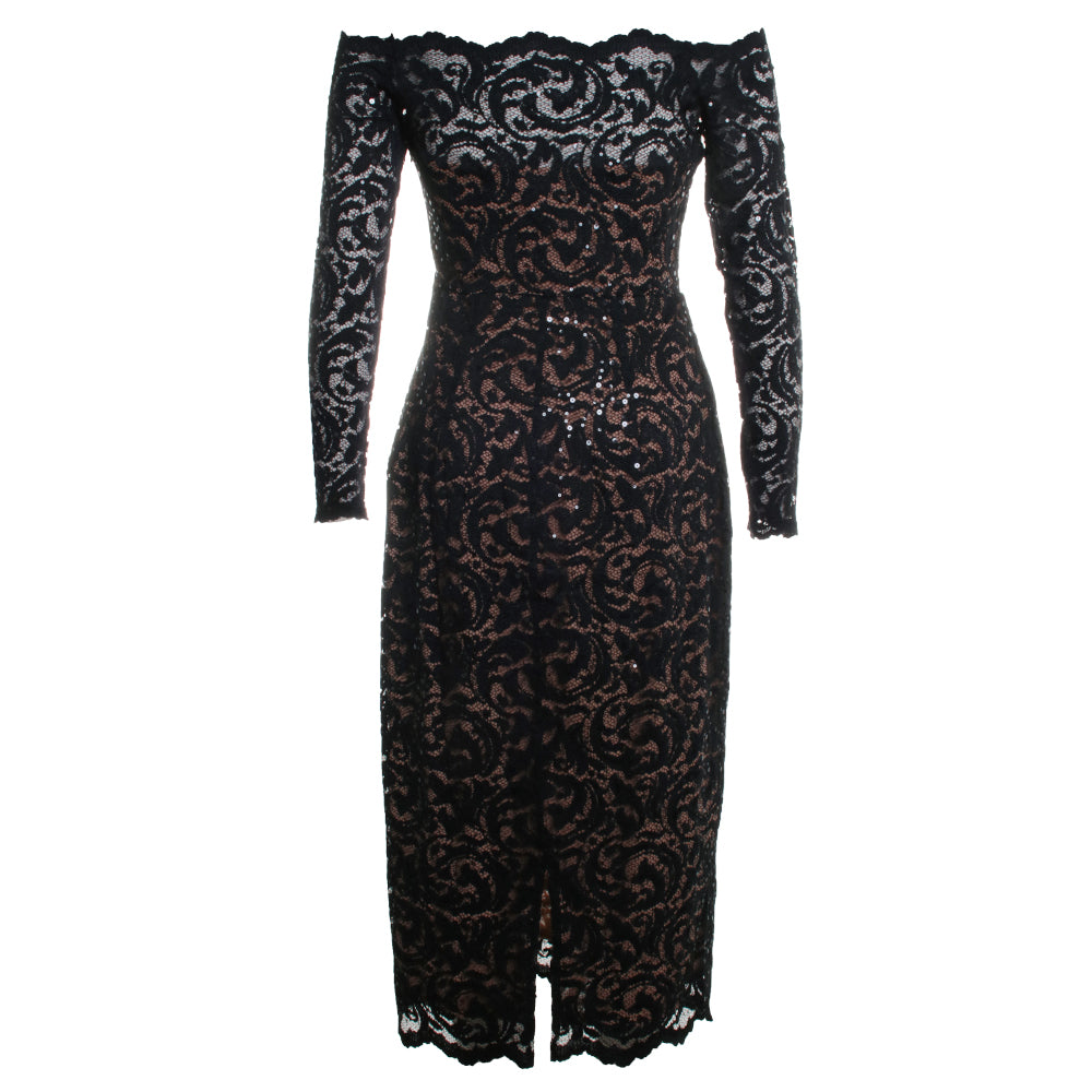 L'agence Lindsay Lace Midi Dress