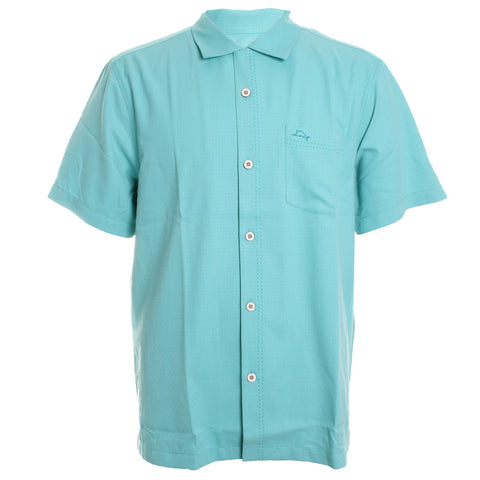 Coastal Breeze Check Button-Down Shirt