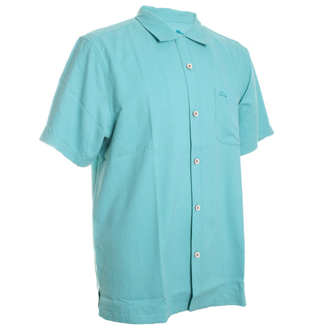 Coastal Breeze Check Button-Down Shirt