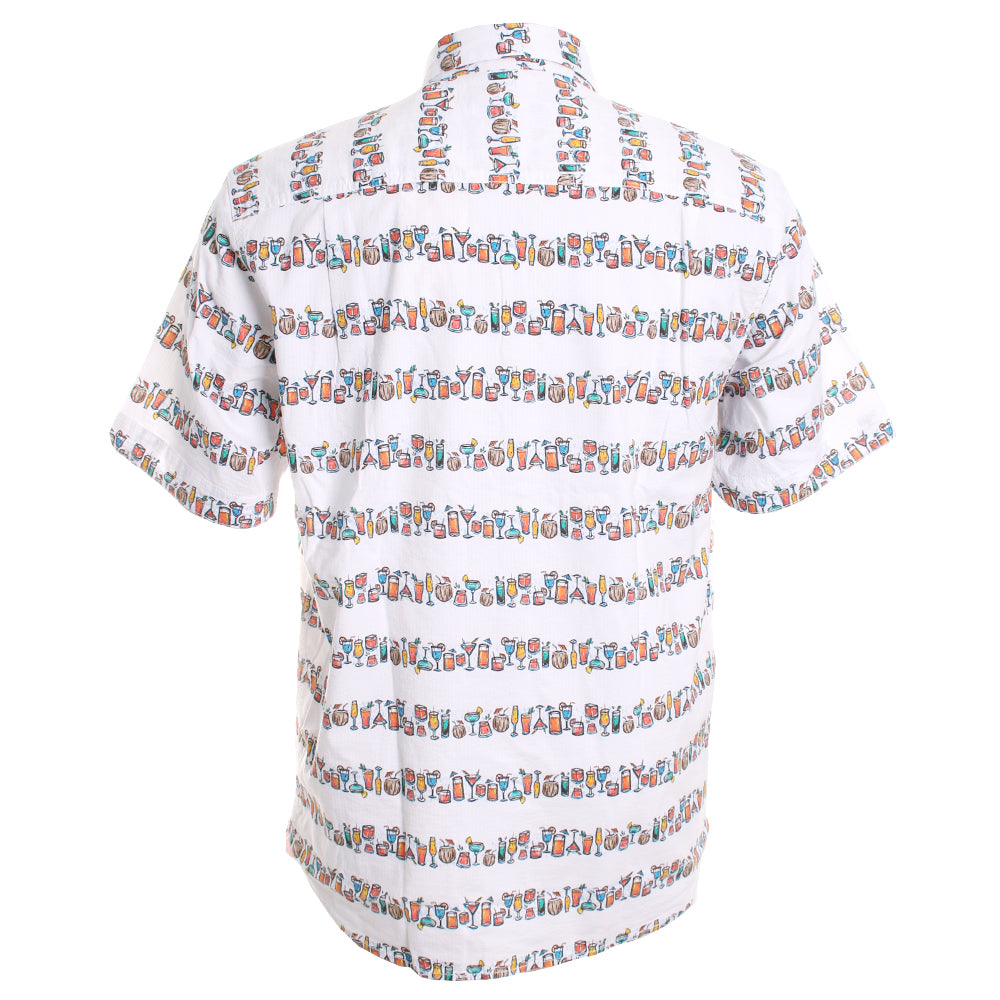 Tommy Bahama Nova Wave Down The Hatch Camp Shirt - White