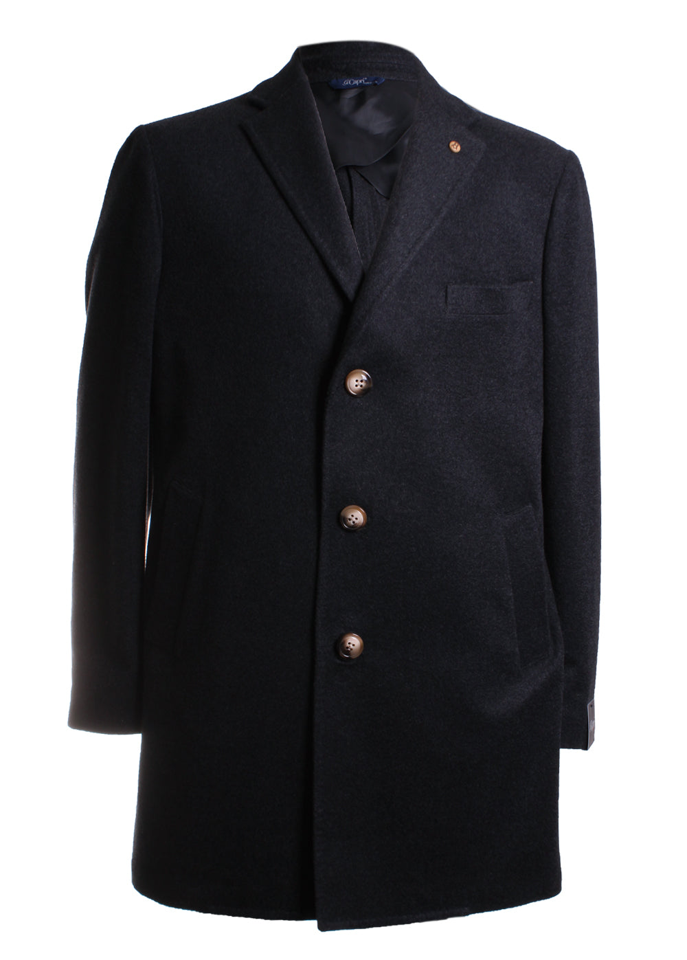 Gi Capri Overcoat in Black