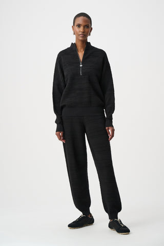 Zipper High Neck Top
