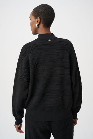 Zipper High Neck Top