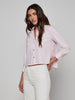 Fawn Piping Scarf Blouse
