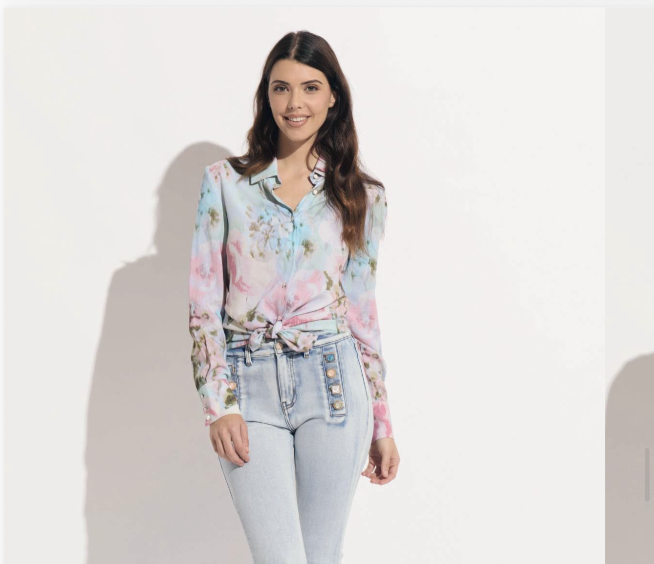 Pastel Button Down Blouse