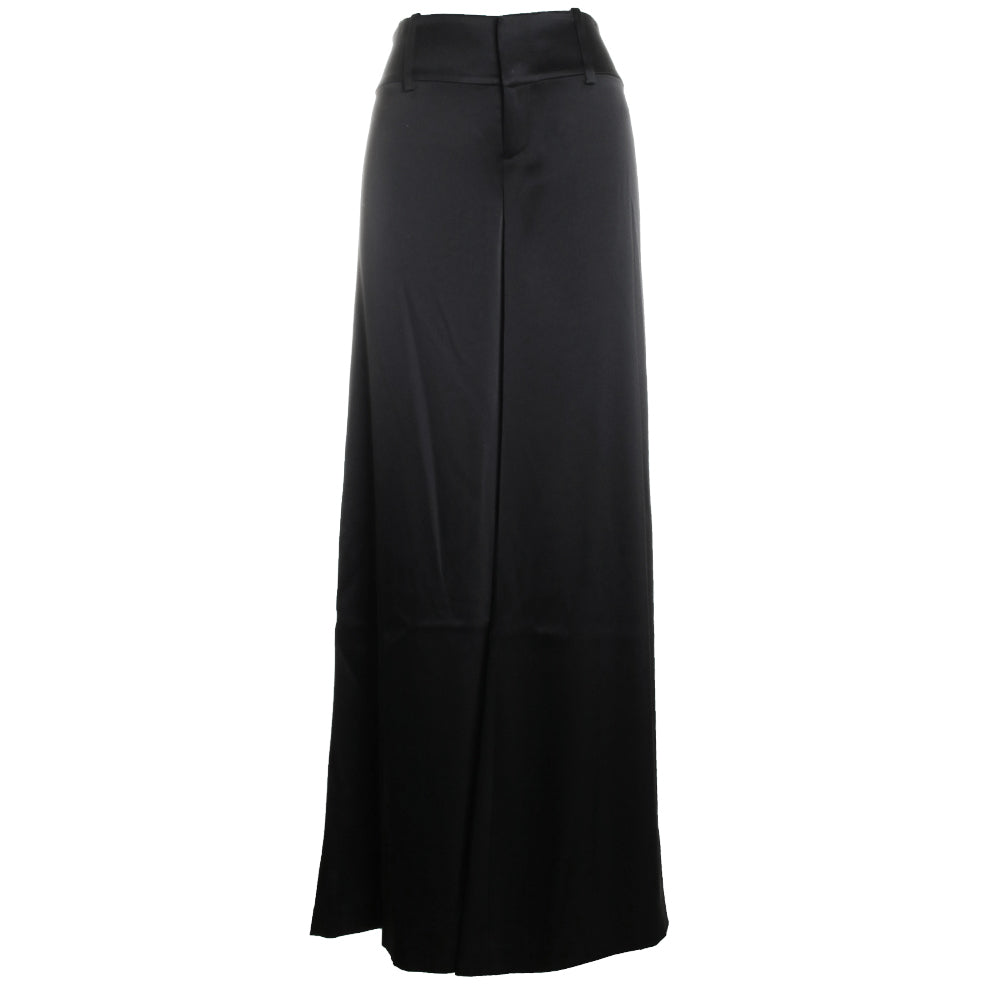 Olivia Satin Low Rise Wide Leg Flare Pant