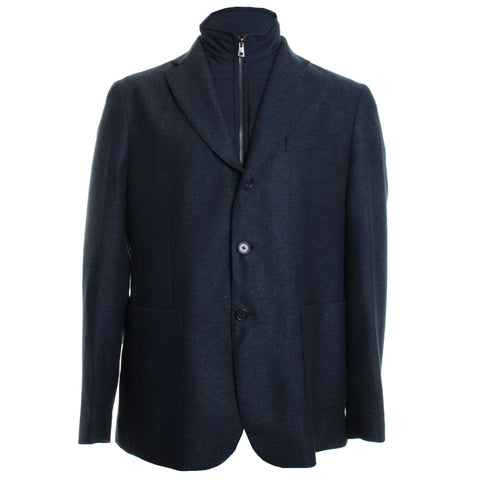 Navy 3 Button Bib Blazer