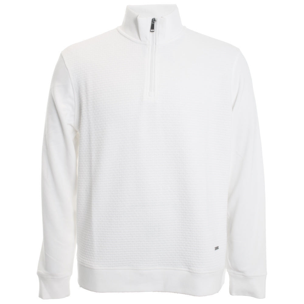 Basketweave 1/4 Zip Sweater