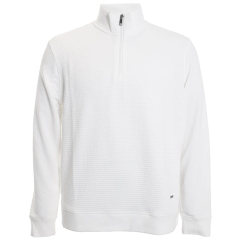 Basketweave 1/4 Zip Sweater