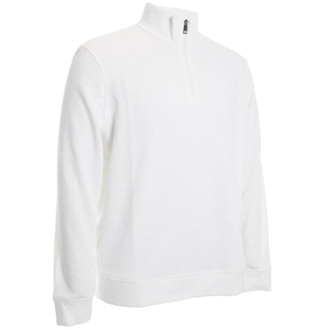 Basketweave 1/4 Zip Sweater