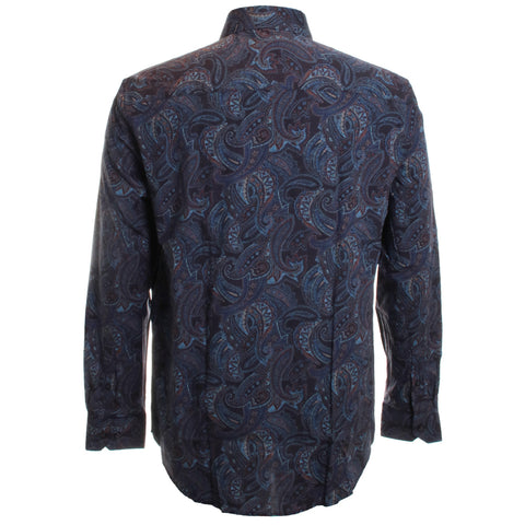 Night Blue Paisley Shirt