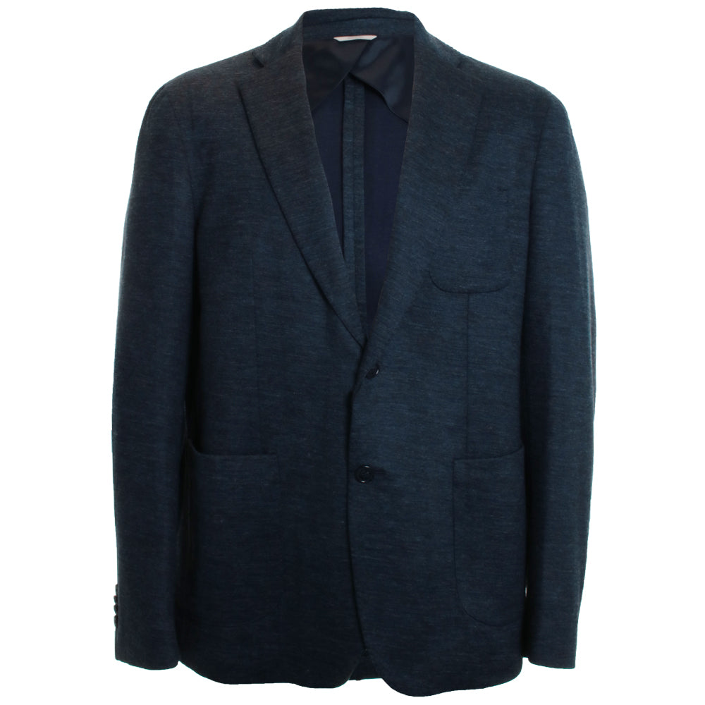 Navy Jersey Blazer