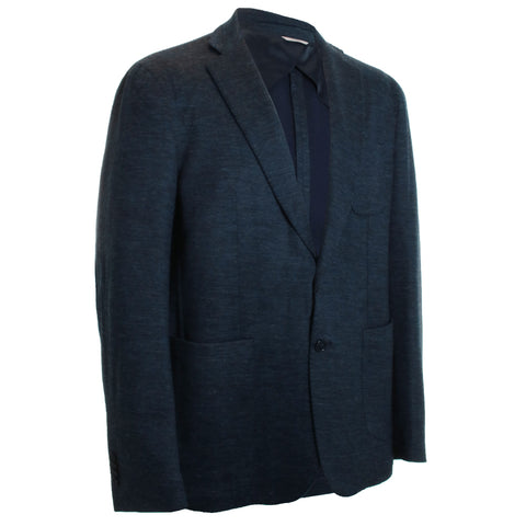 Navy Jersey Blazer