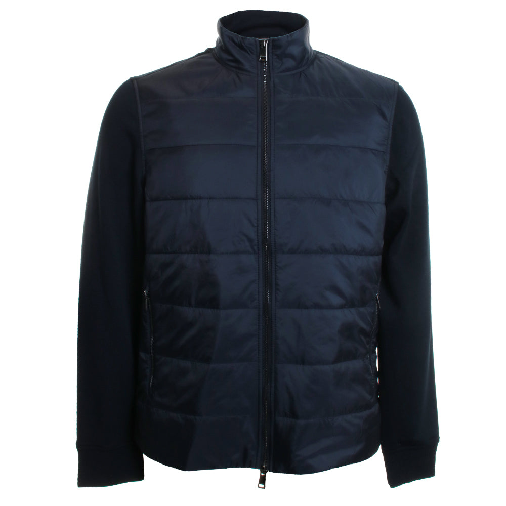 Navy Soft Touch Knit Bomber