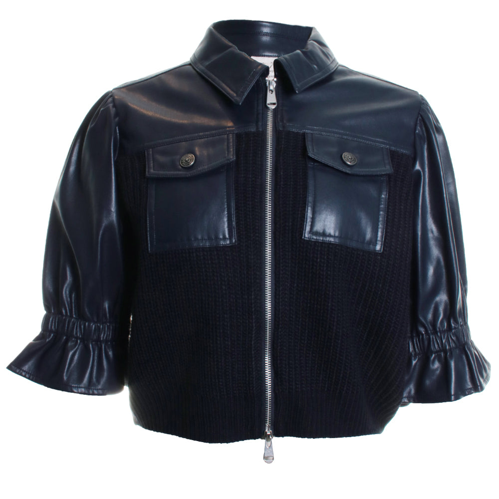 Knit Holly Combo Jacket