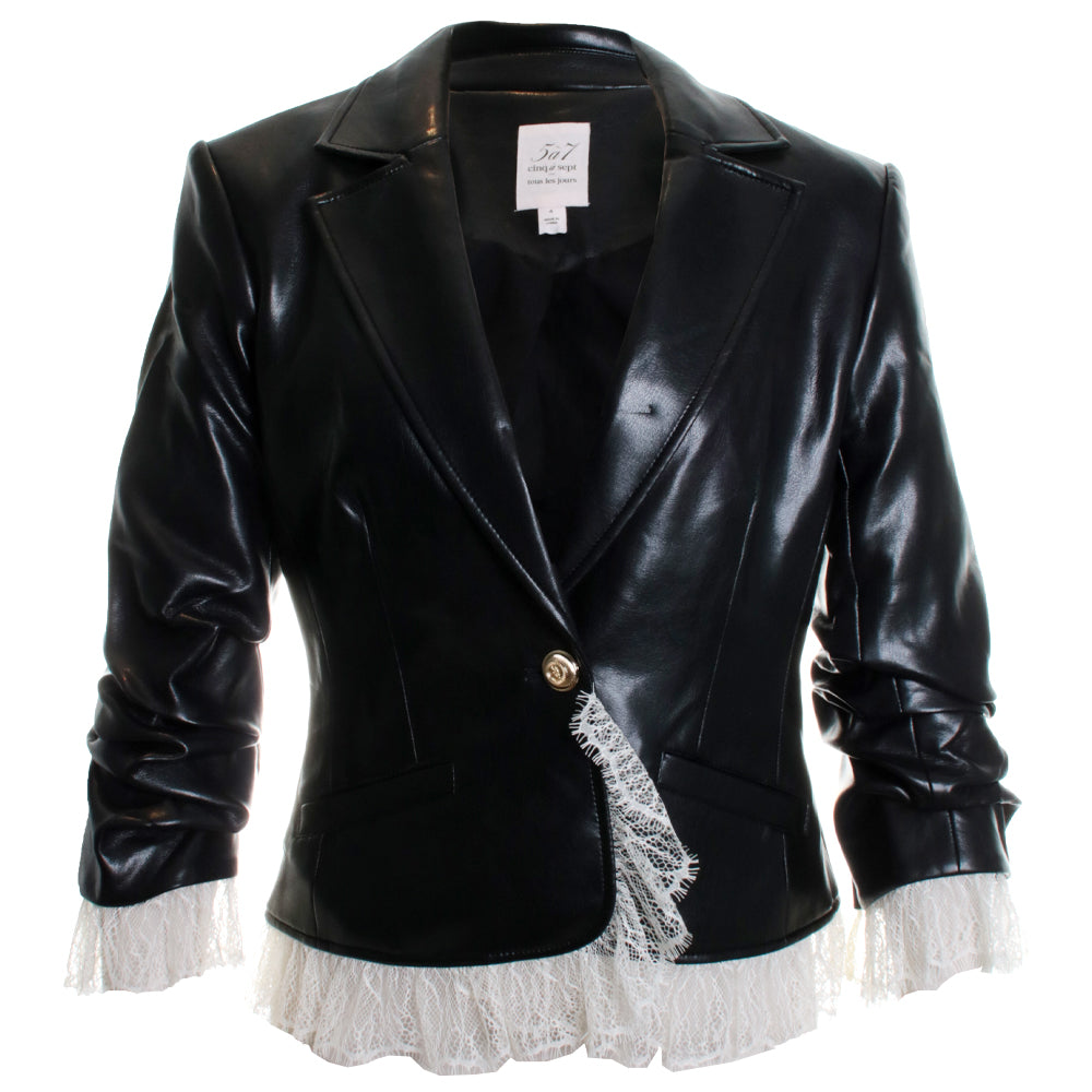 Vegan Leather La Petit Roxie Blazer