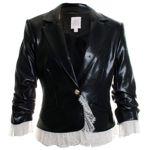 Vegan Leather La Petit Roxie Blazer