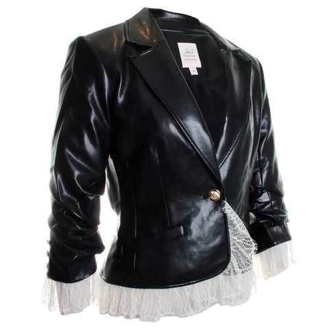 Vegan Leather La Petit Roxie Blazer
