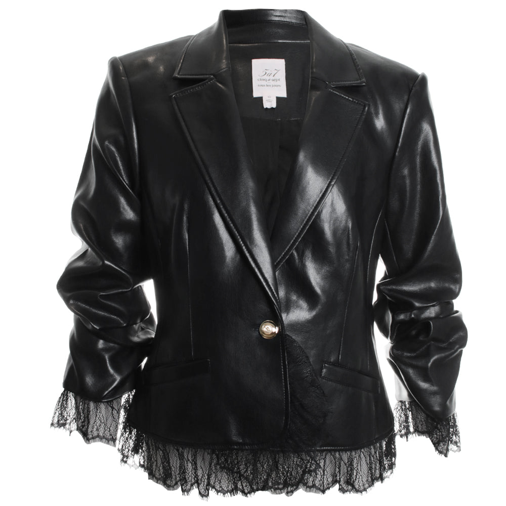 Vegan Leather La Petit Roxie Blazer