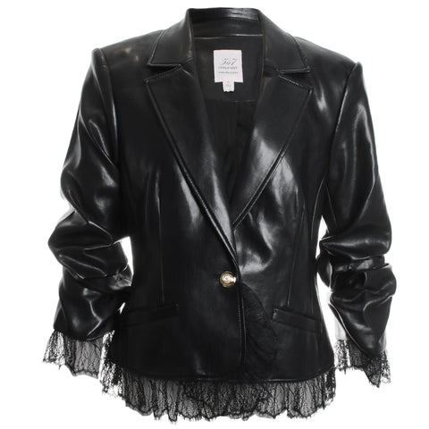 Vegan Leather La Petit Roxie Blazer
