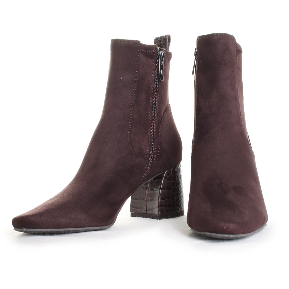 princess polly baby blue dress Women's Brown Dress Boots-Dream Pairs main image 0