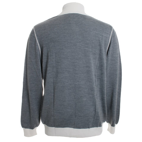 Lucca Textured 1/2 Zip Knit Sweater
