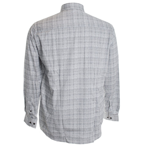 Navy Melange Plaid Shirt