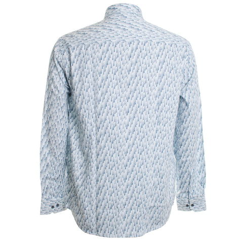 Stairline Print Stretch Shirt