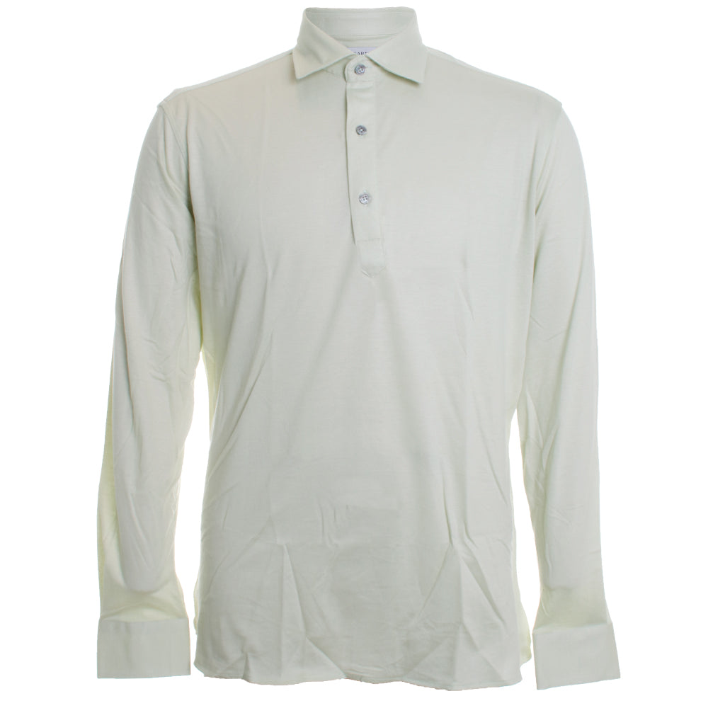 Tencel Blend Long Sleeve Polo