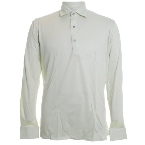 Tencel Blend Long Sleeve Polo