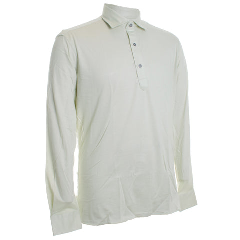 Tencel Blend Long Sleeve Polo