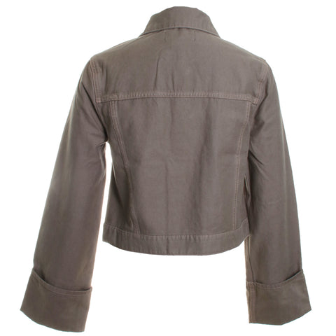 Cuffed Cropped Jacket