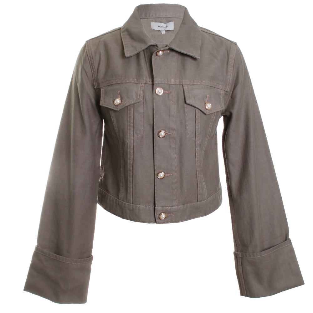 Cuffed Cropped Jacket