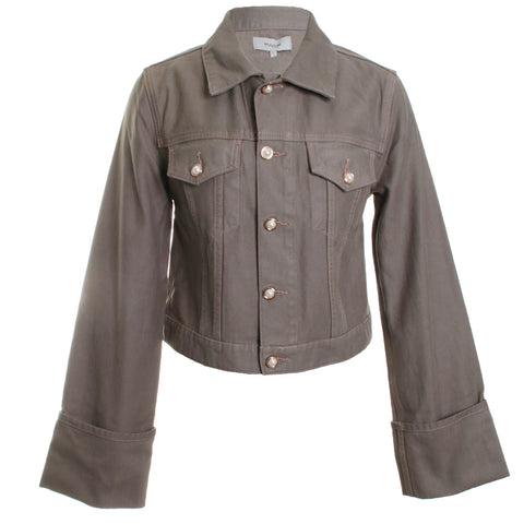 Cuffed Cropped Jacket