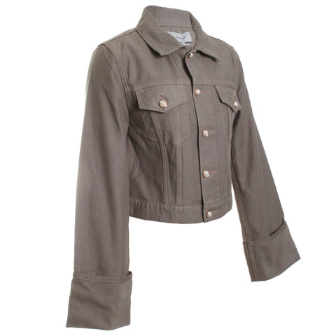 Cuffed Cropped Jacket