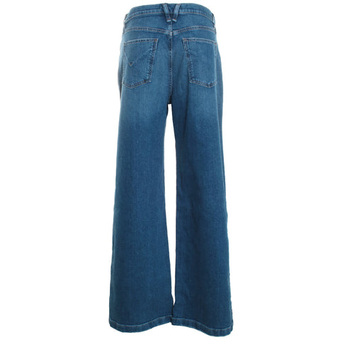 Jodie High Rise Contrast Front Panel Wide Leg