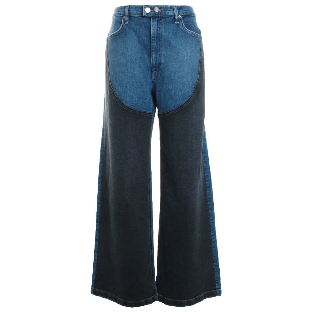 Jodie High Rise Contrast Front Panel Wide Leg