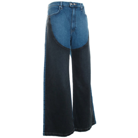 Jodie High Rise Contrast Front Panel Wide Leg