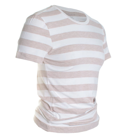 Soft Touch Stripe Short Sleeve Crewneck
