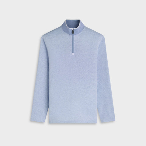 Performance Houndstooth Quarter-Zip Mock Neck Pullover