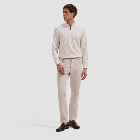 Performance Basketweave Quarter-Zip Mock Neck Pullover