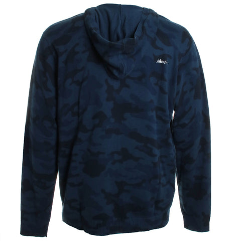 Neil Camo Navy Sweater