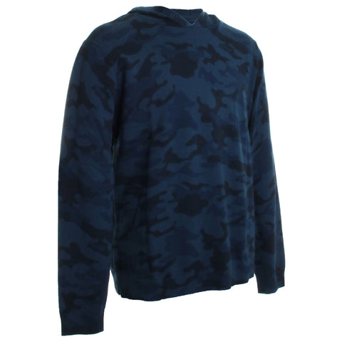 Neil Camo Navy Sweater