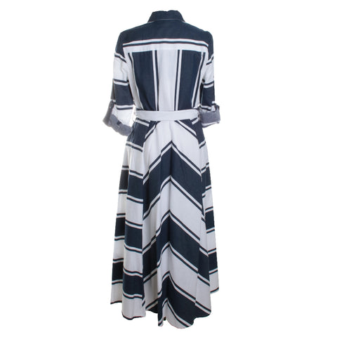 Casual Striped Maxi Dress