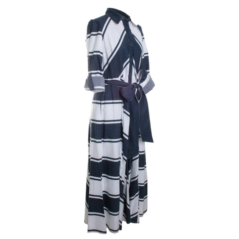 Casual Striped Maxi Dress