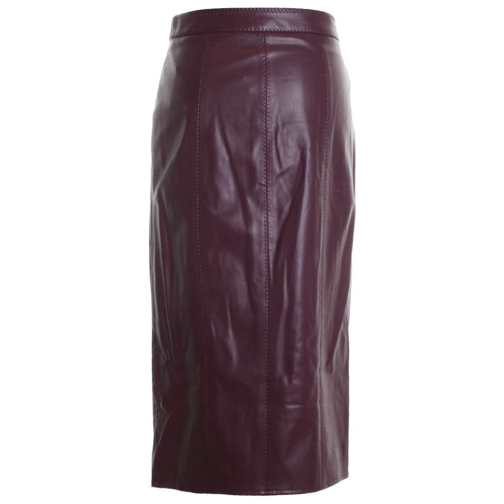 Arlette Whipstitch Midi Skirt