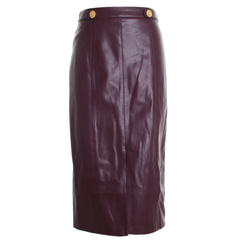 Arlette Whipstitch Midi Skirt