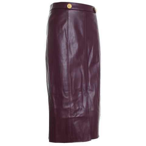 Arlette Whipstitch Midi Skirt